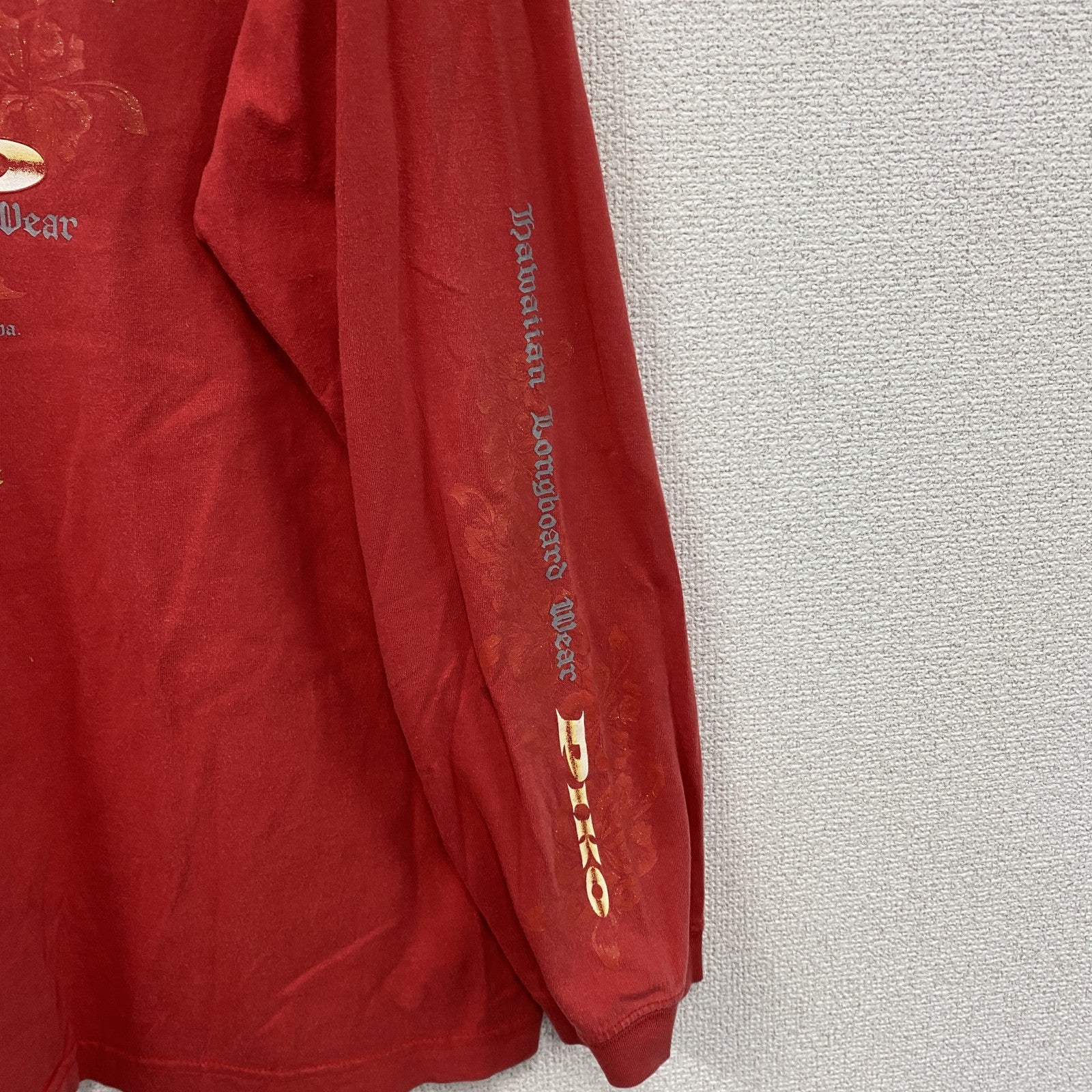 PIKO　ピコ　長袖Tシャツ/ロンT　赤　レッド　XLサイズ