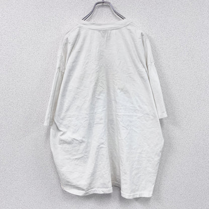 00s　GILDAN　半袖プリントTシャツ　カレッジプリント　サイン入り　白　ホワイト　2XLサイズ