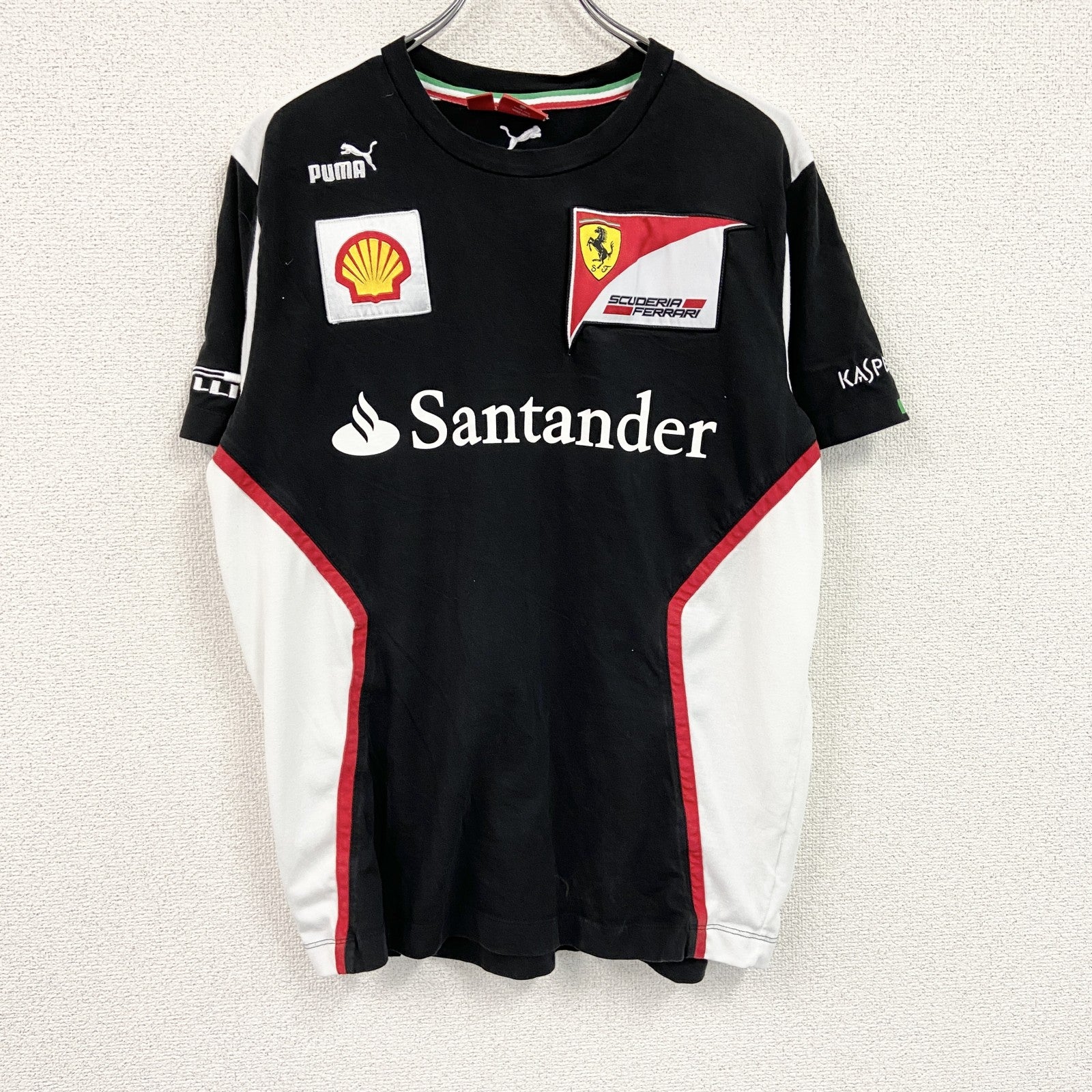 PUMA FIRELLI　プーマ　半袖Tシャツ　ユニフォーム　黒　ブラック　Lサイズ　