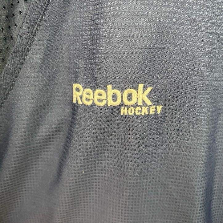 Reebok　リーボック　フルジップナイロンジャケット　紺　ネイビー　Lサイズ