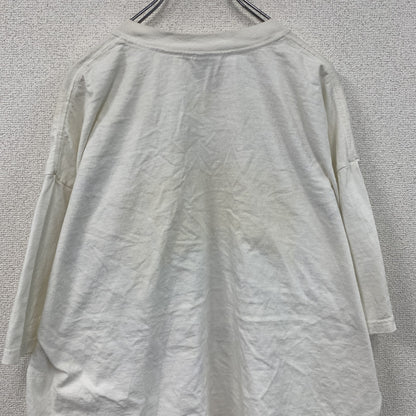 00s　GILDAN　半袖プリントTシャツ　カレッジプリント　サイン入り　白　ホワイト　2XLサイズ