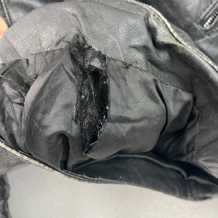 レザージャケット/革ジャン　黒　ブラック　38サイズ
