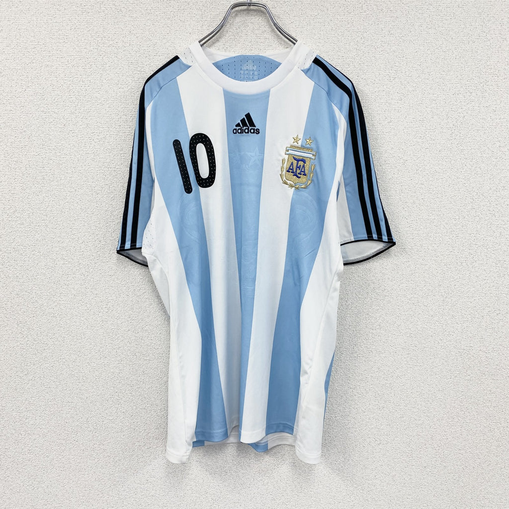 adidas　アディダス　アルゼンチン代表　リオネル・メッシ　マラドーナ　半袖Tシャツ　ユニフォーム　