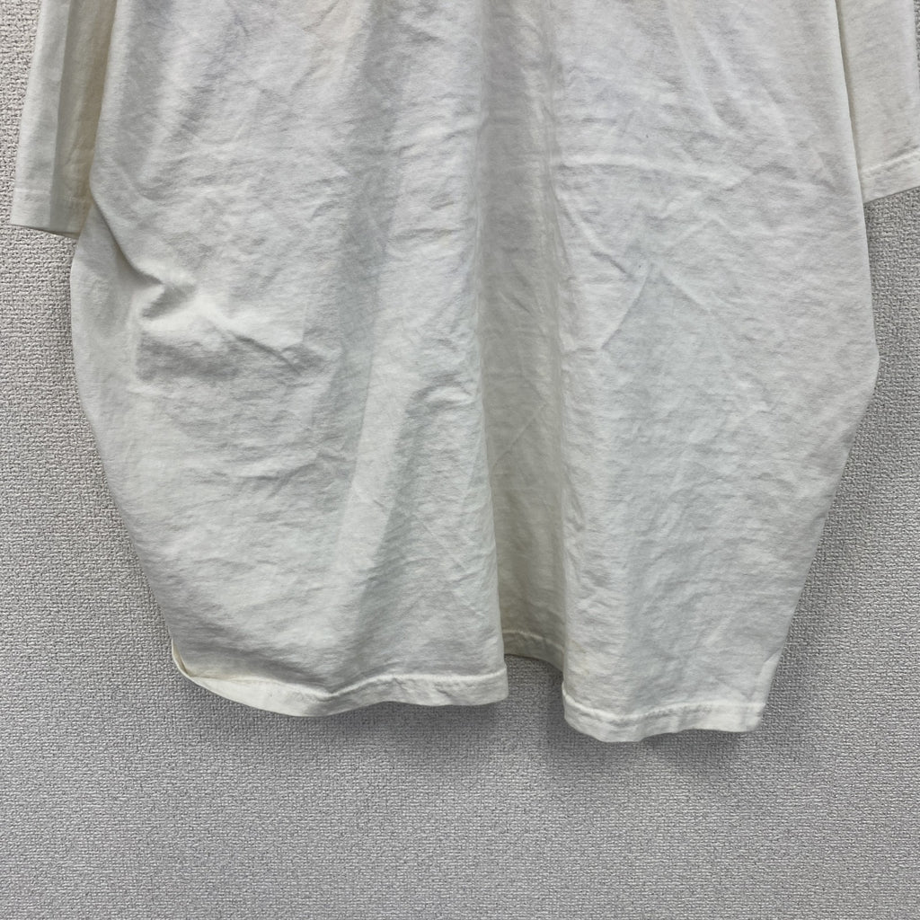 00s　GILDAN　半袖プリントTシャツ　カレッジプリント　サイン入り　白　ホワイト　2XLサイズ