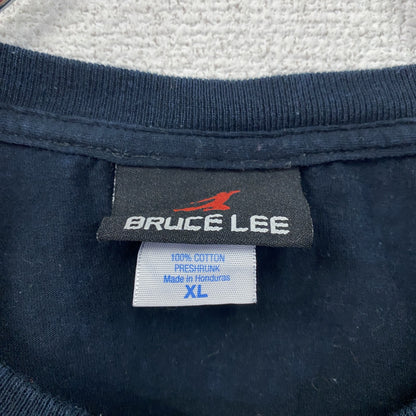 BRUCE LEE　ブルースリー　半袖プリントTシャツ　人物T　黒　ブラック　XLサイズ