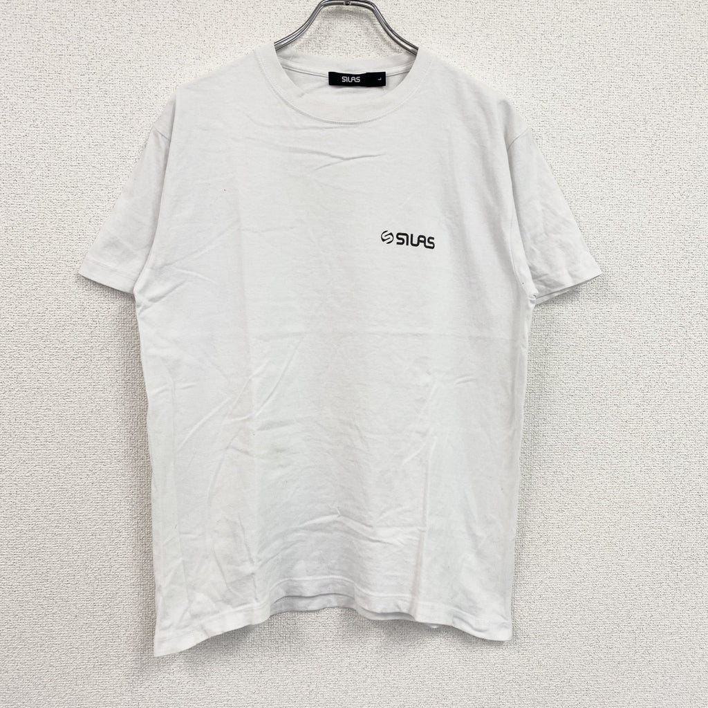 00s　SILAS　サイラス　半袖プリントTシャツ　ヴィンテージ　白　ホワイト　Lサイズ