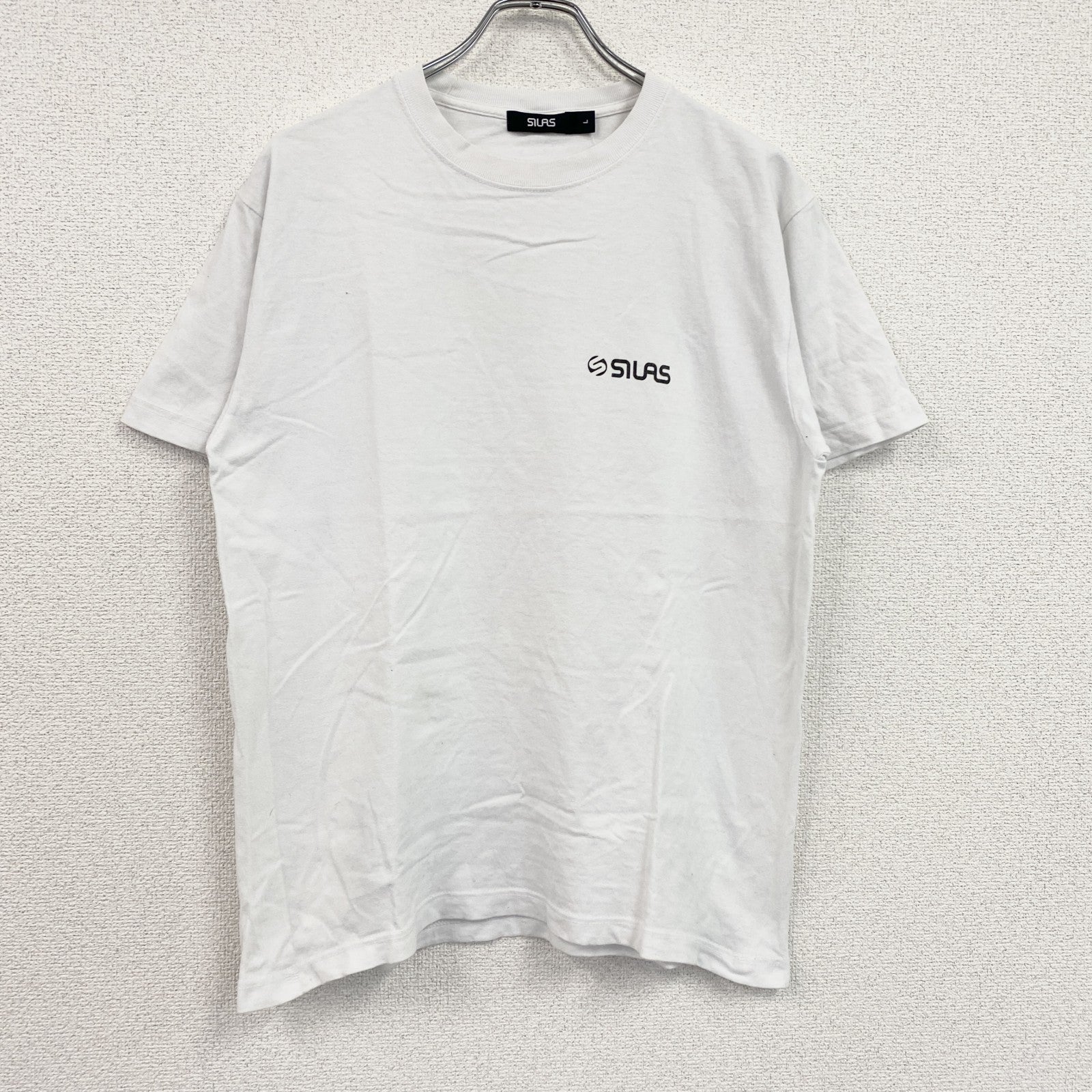00s　SILAS　サイラス　半袖プリントTシャツ　ヴィンテージ　白　ホワイト　Lサイズ