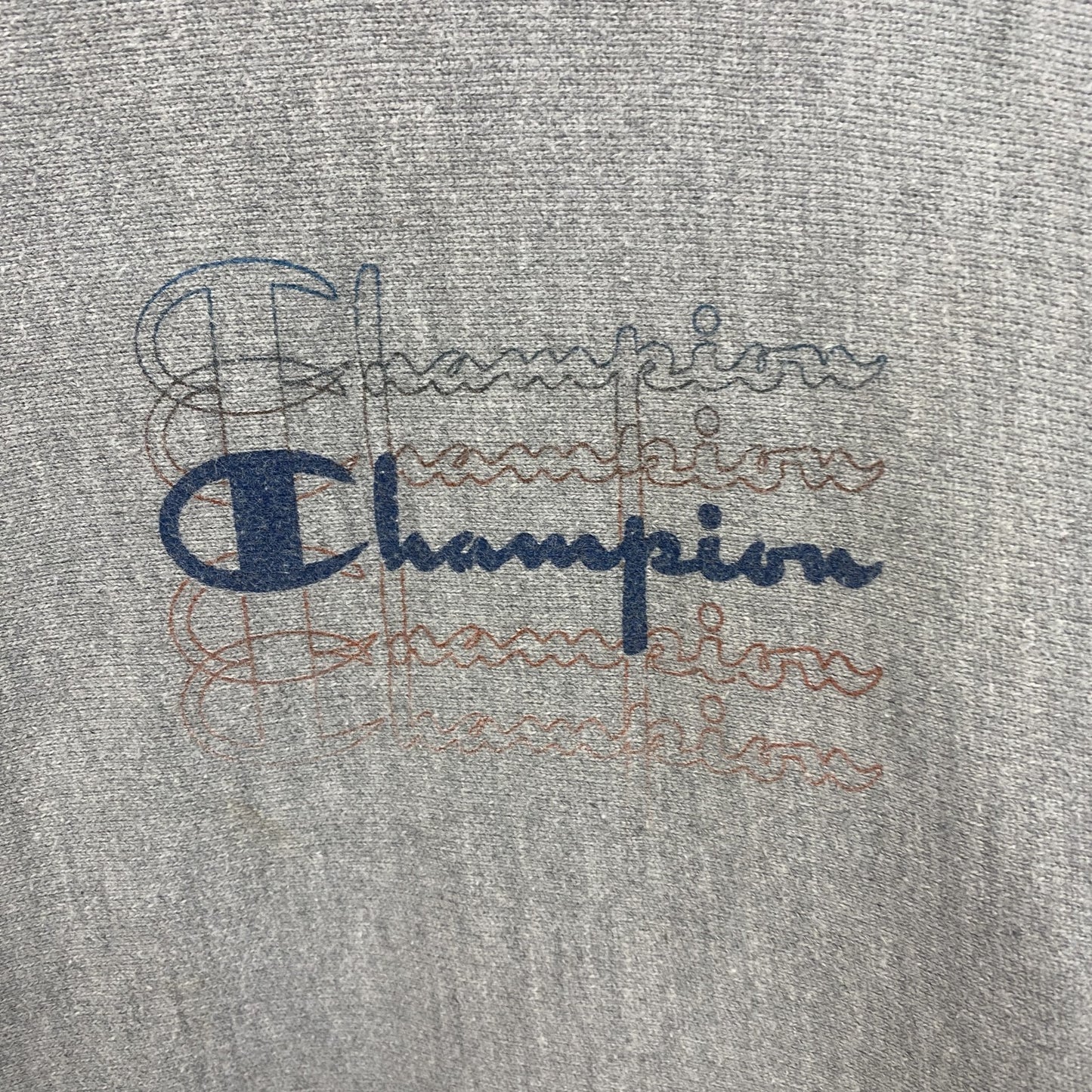 champion　チャンピオン　プリントフーディー/スウェットパーカー　リバースウィーブ　灰色　グレー　Sサイズ