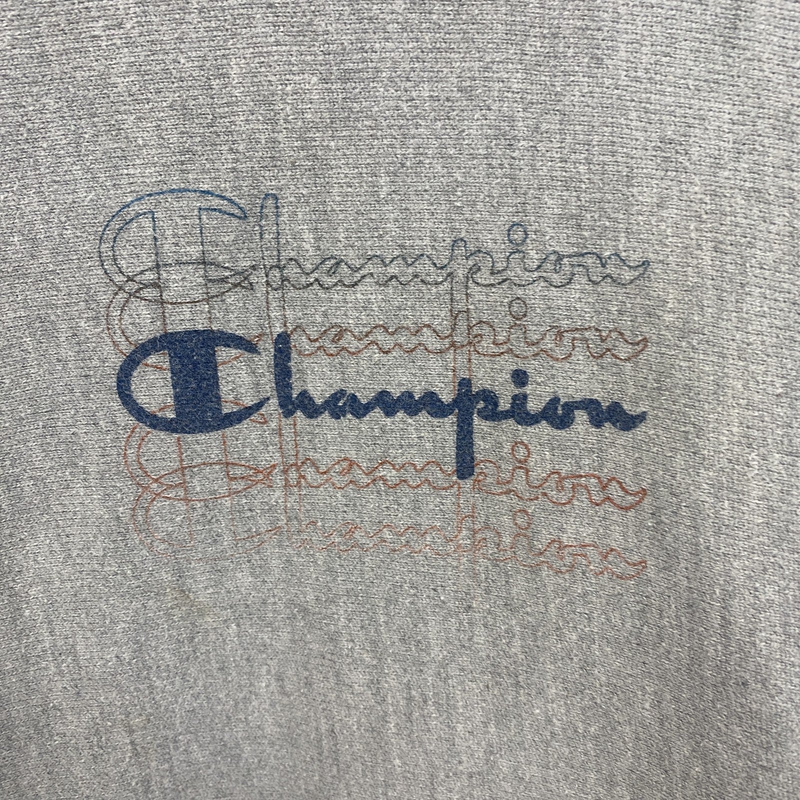 champion　チャンピオン　プリントフーディー/スウェットパーカー　リバースウィーブ　灰色　グレー　Sサイズ