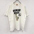 HUMAN MADE　ヒューマンメイド　半袖Tシャツ　染み込みプリント　白　ホワイト　Lサイズ