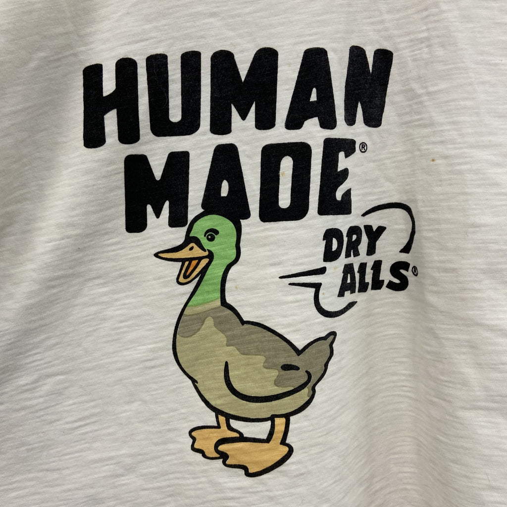 HUMAN MADE　ヒューマンメイド　半袖Tシャツ　染み込みプリント　白　ホワイト　Lサイズ