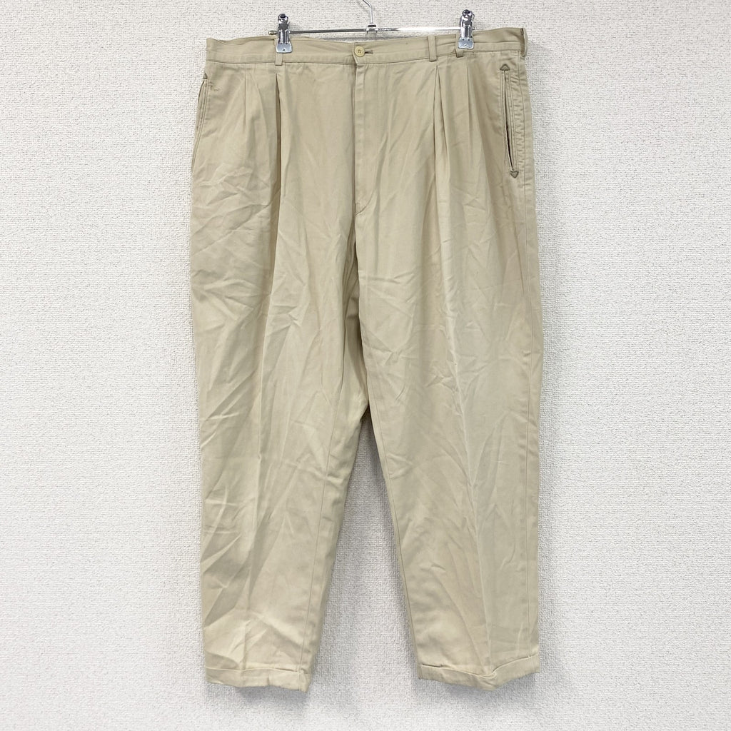Papas　パパス　チノパンツ　ジップフライ　ベージュ　XXサイズ