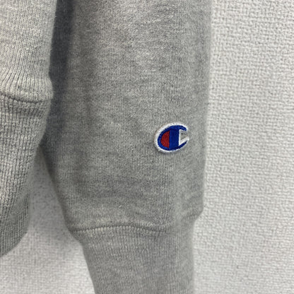 champion　チャンピオン　プリントフーディー/スウェットパーカー　リバースウィーブ　灰色　グレー　Sサイズ