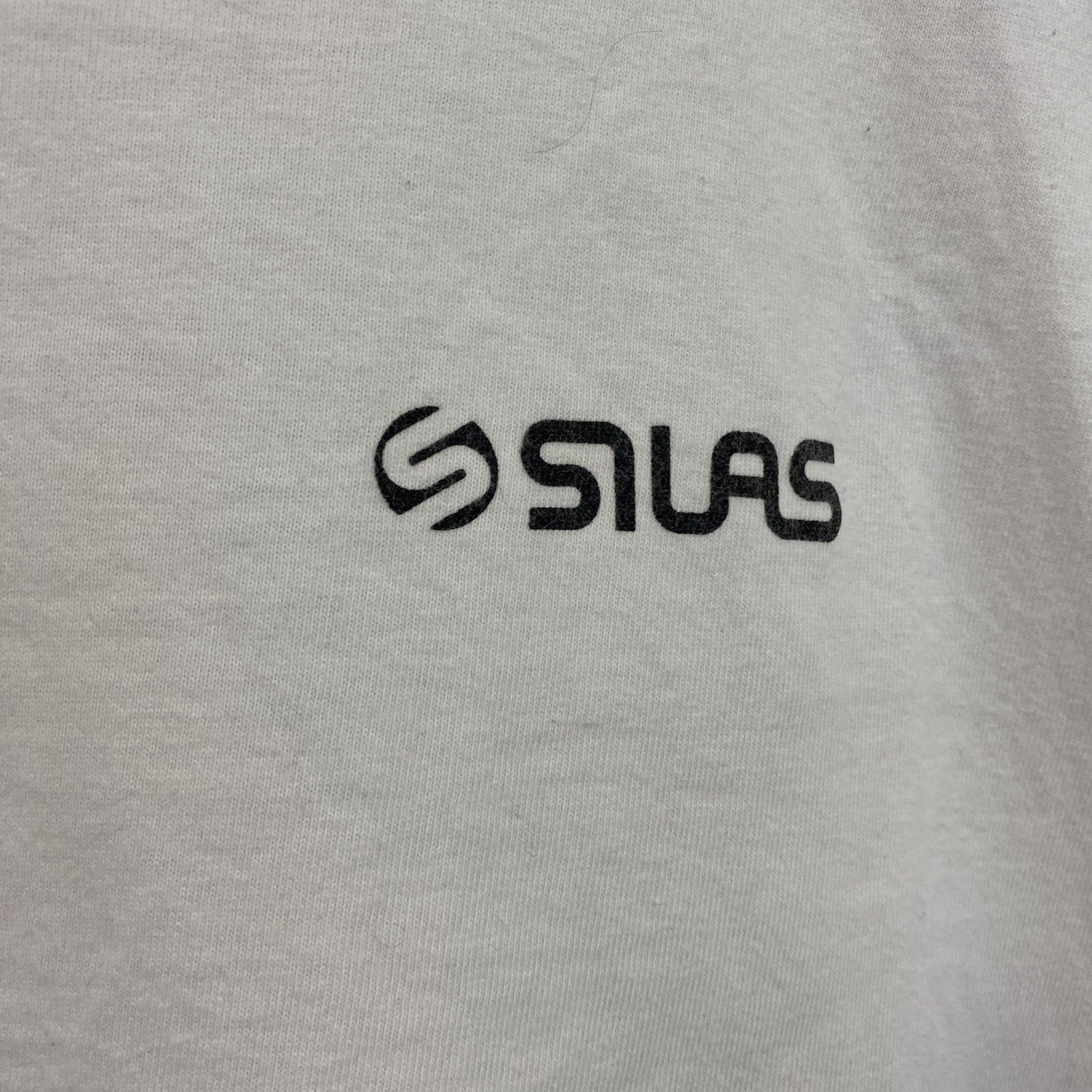 00s　SILAS　サイラス　半袖プリントTシャツ　ヴィンテージ　白　ホワイト　Lサイズ