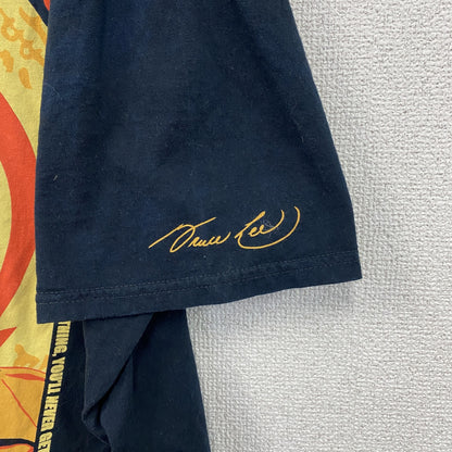 BRUCE LEE　ブルースリー　半袖プリントTシャツ　人物T　黒　ブラック　XLサイズ