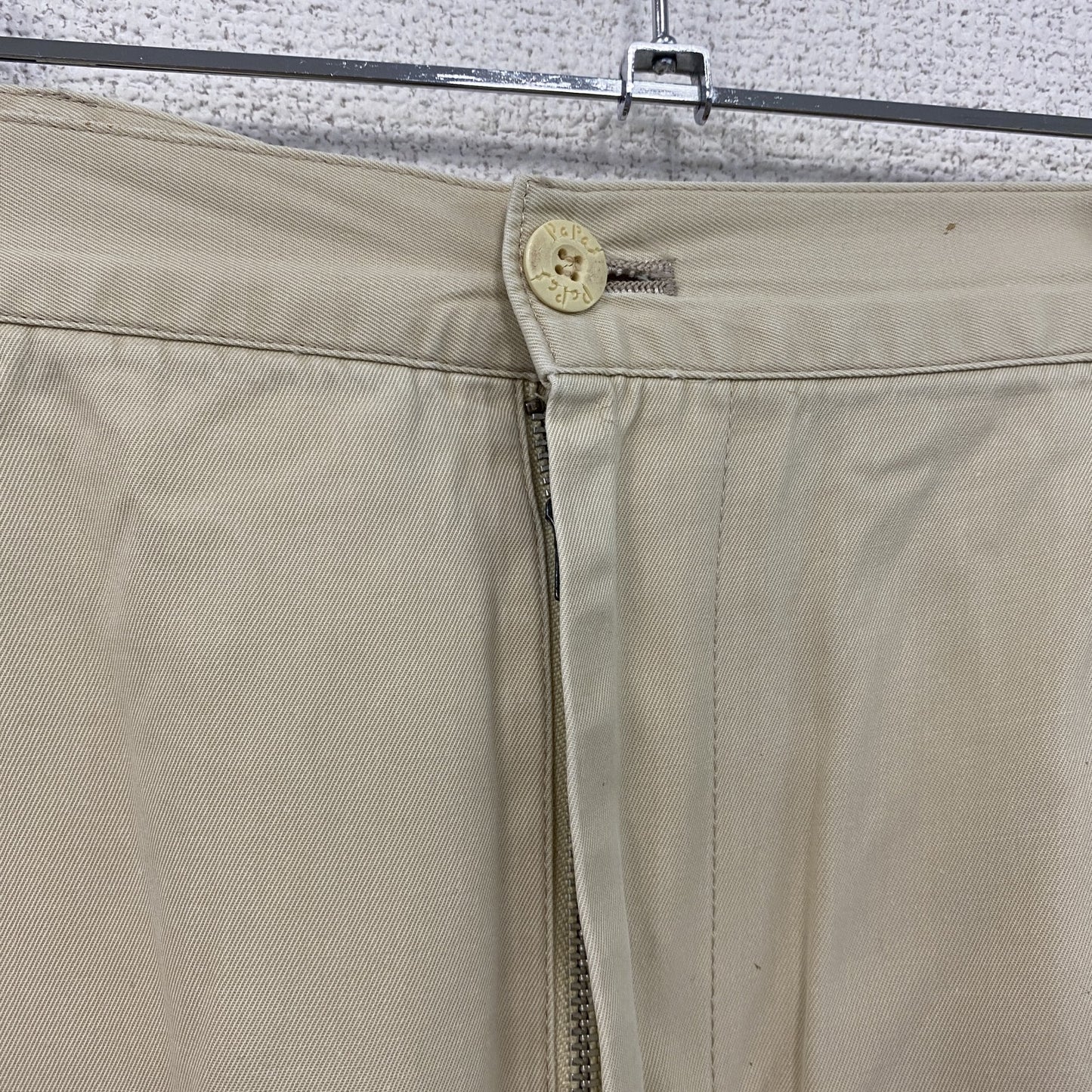 Papas　パパス　チノパンツ　ジップフライ　ベージュ　XXサイズ