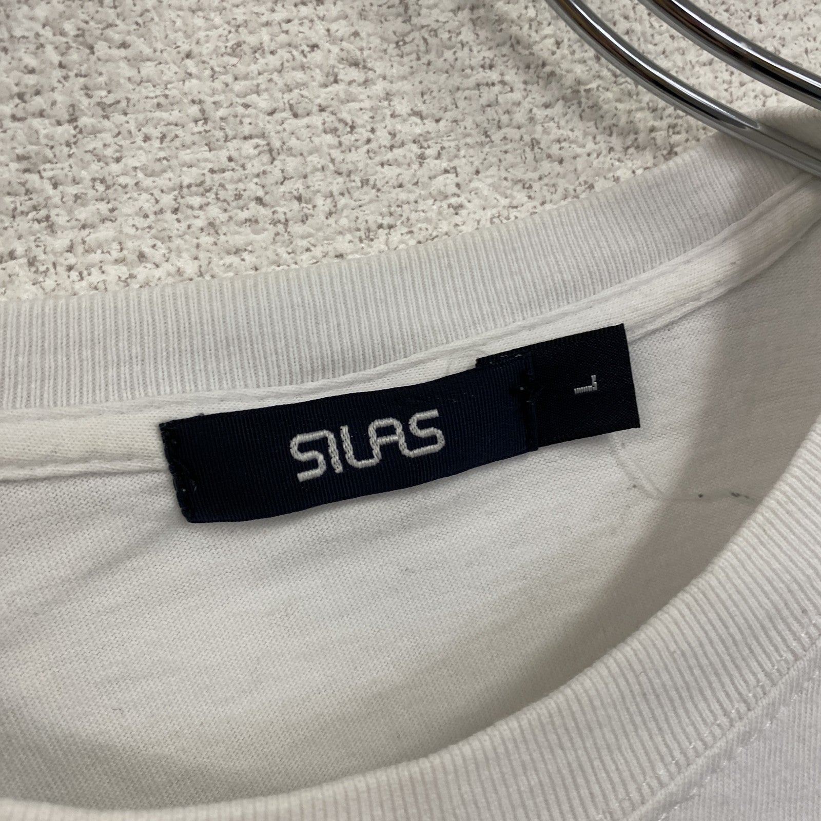 00s　SILAS　サイラス　半袖プリントTシャツ　ヴィンテージ　白　ホワイト　Lサイズ