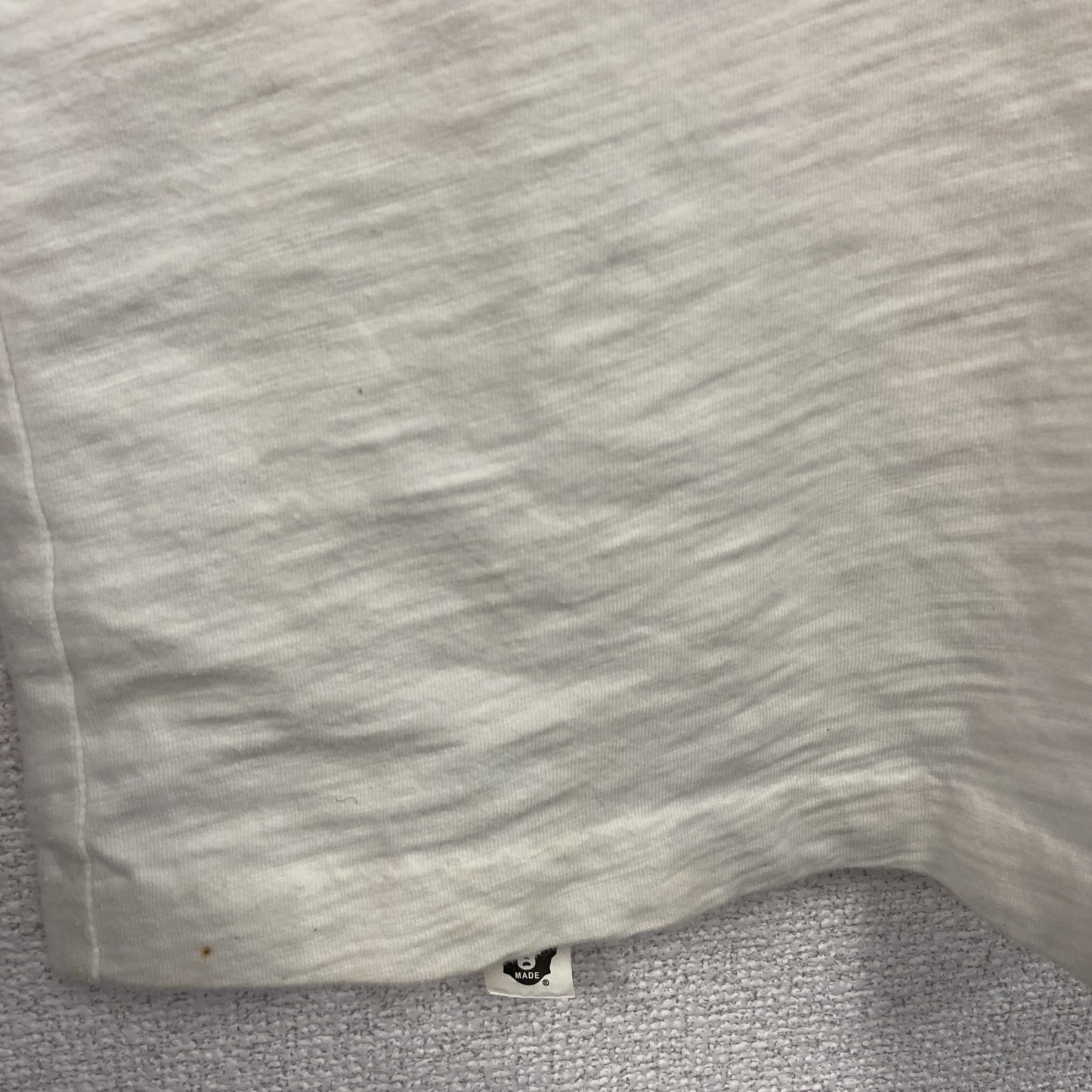 HUMAN MADE　ヒューマンメイド　半袖Tシャツ　染み込みプリント　白　ホワイト　Lサイズ