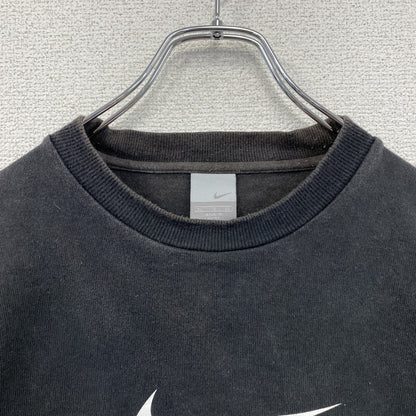 00s　NIKE　ナイキ　半袖プリントTシャツ　ヴィンテージ　ヘビーオンス　スウッシュ　黒　ブラック　XLサイズ