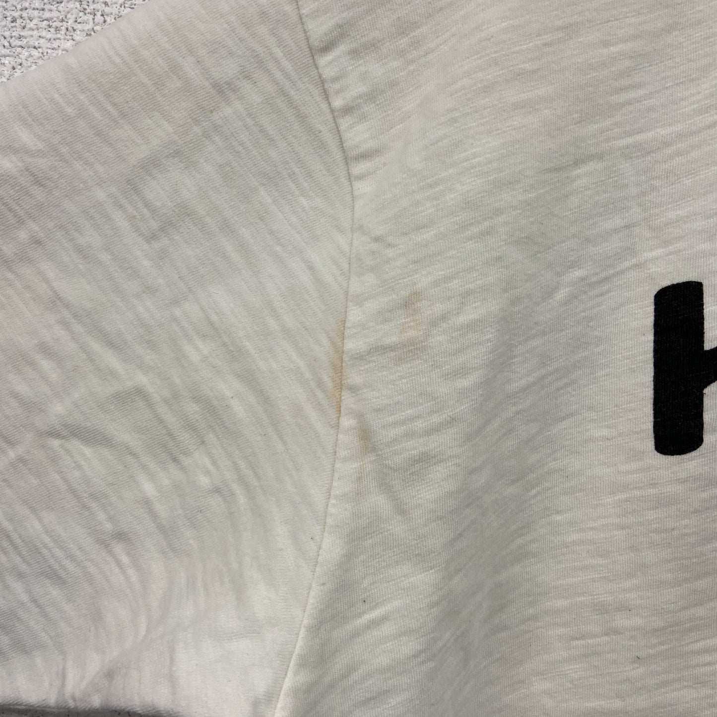 HUMAN MADE　ヒューマンメイド　半袖Tシャツ　染み込みプリント　白　ホワイト　Lサイズ