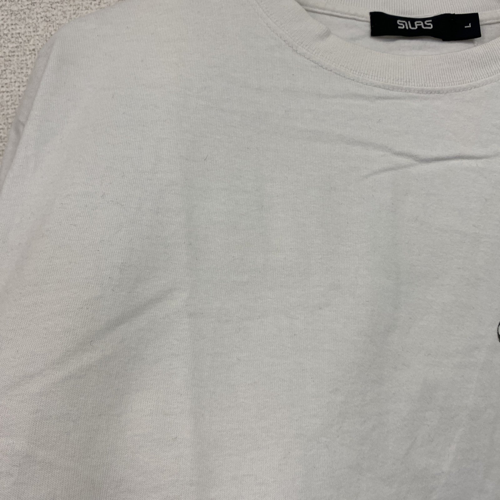 00s　SILAS　サイラス　半袖プリントTシャツ　ヴィンテージ　白　ホワイト　Lサイズ