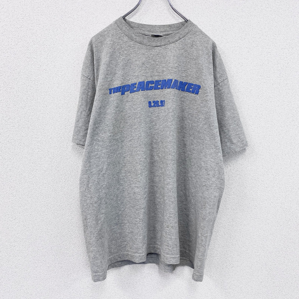 90s　THE PEACEMAKER　ピースメーカー　半袖プリントTシャツ　ムービーT　灰色　グレー　XLサイズ