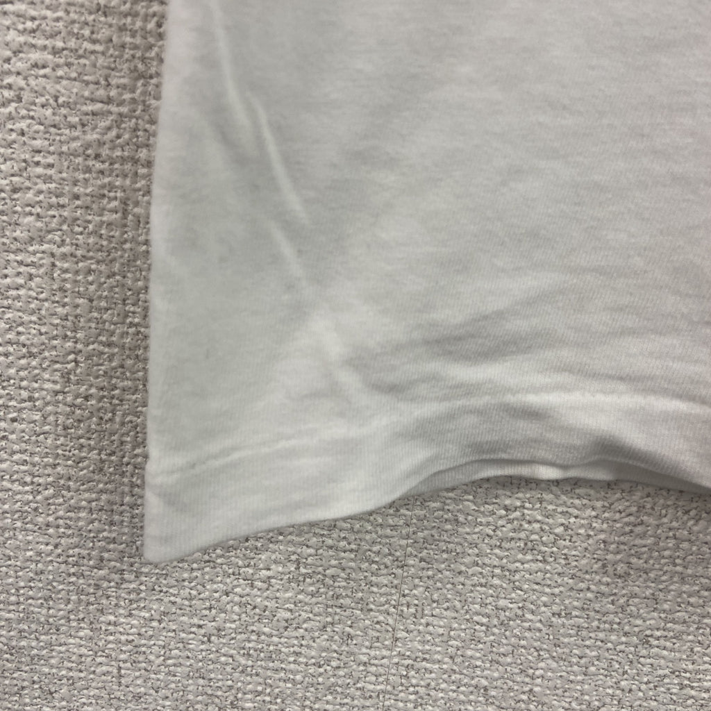Hanes　ヘインズ　半袖プリントTシャツ　シングルステッチ　白　ホワイト　Mサイズ