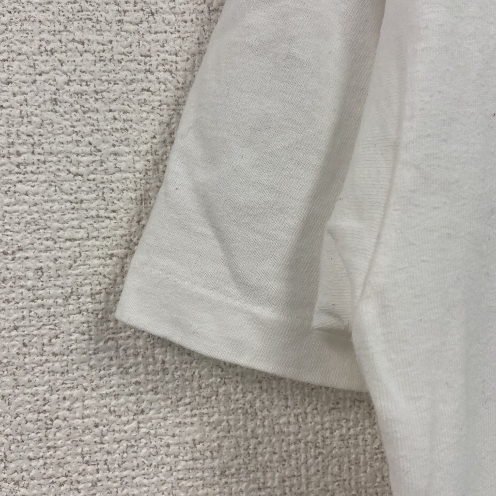 Hanes　ヘインズ　半袖プリントTシャツ　シングルステッチ　白　ホワイト　Mサイズ