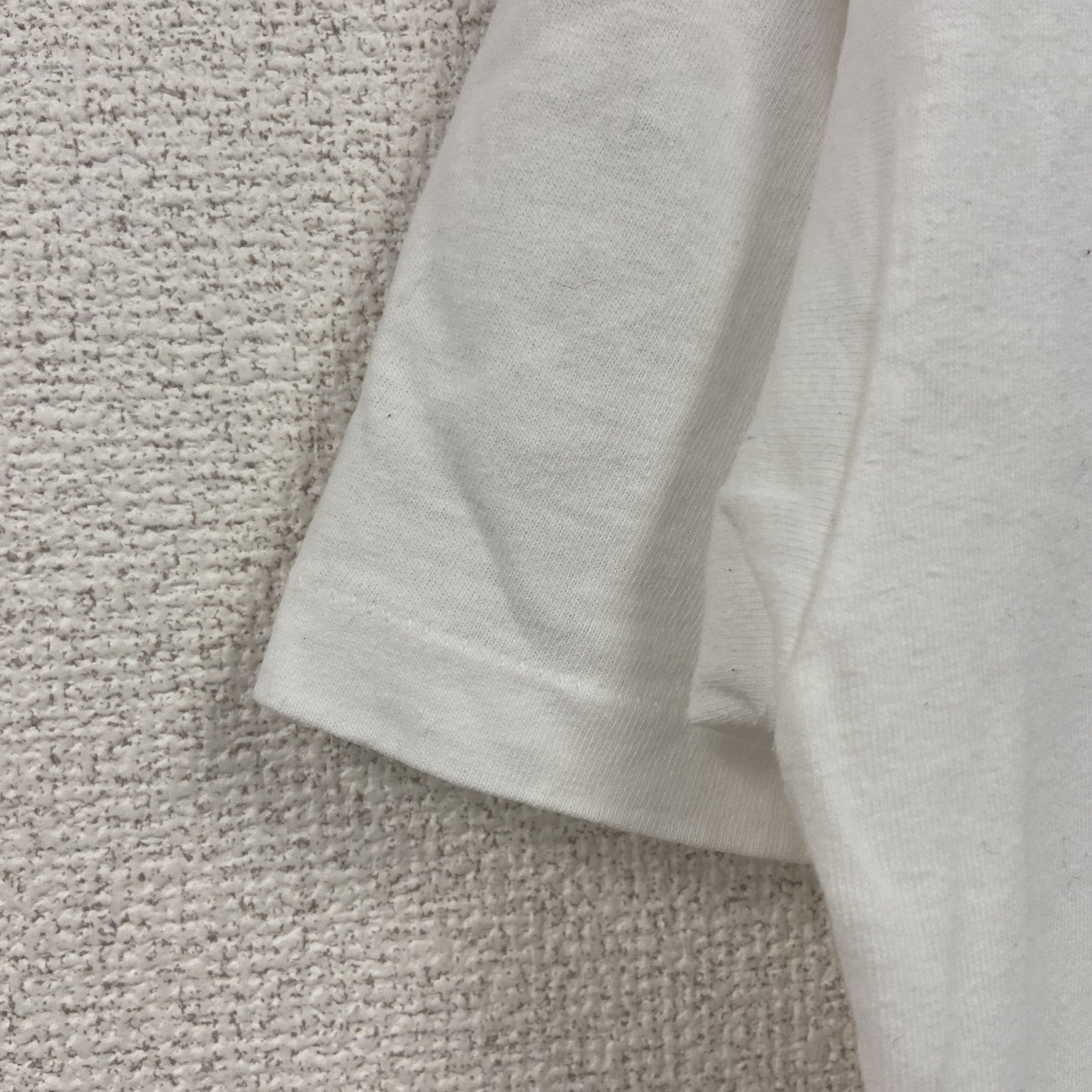 Hanes　ヘインズ　半袖プリントTシャツ　シングルステッチ　白　ホワイト　Mサイズ