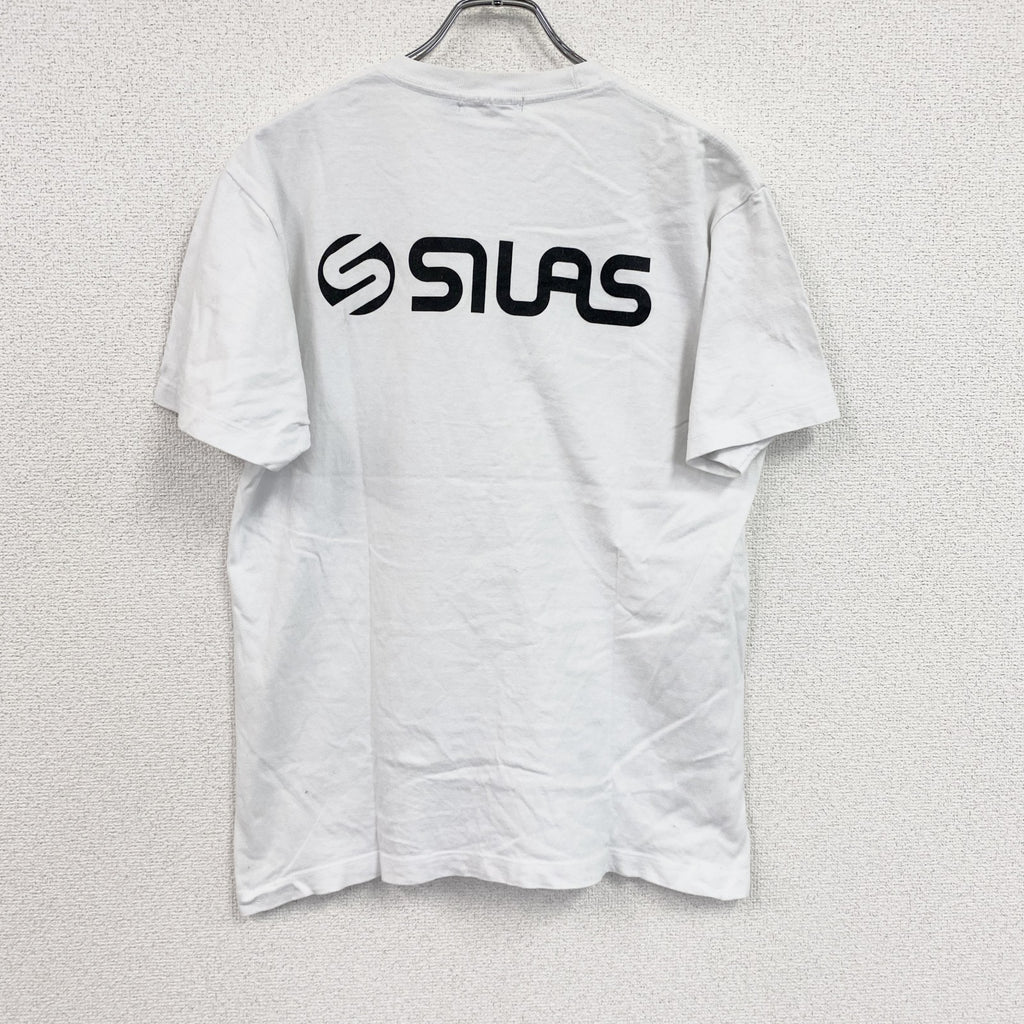 00s　SILAS　サイラス　半袖プリントTシャツ　ヴィンテージ　白　ホワイト　Lサイズ