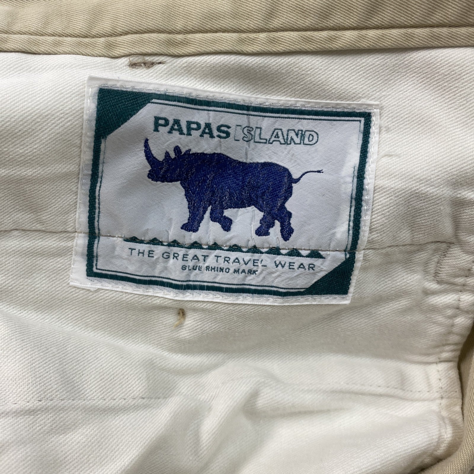 Papas　パパス　チノパンツ　ジップフライ　ベージュ　XXサイズ