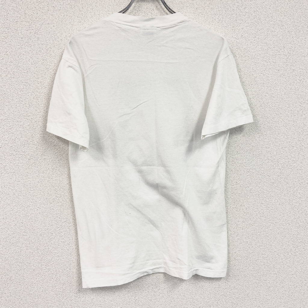 Hanes　ヘインズ　半袖プリントTシャツ　シングルステッチ　白　ホワイト　Mサイズ