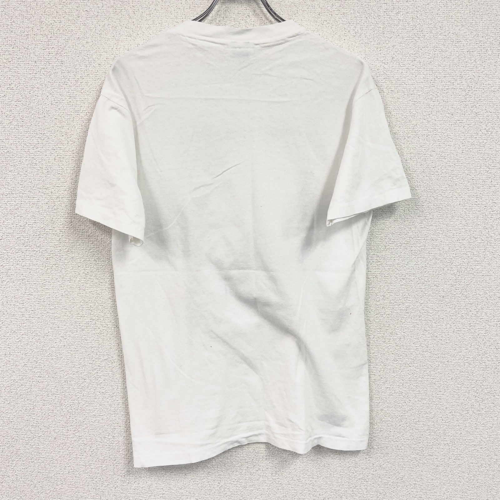 Hanes　ヘインズ　半袖プリントTシャツ　シングルステッチ　白　ホワイト　Mサイズ