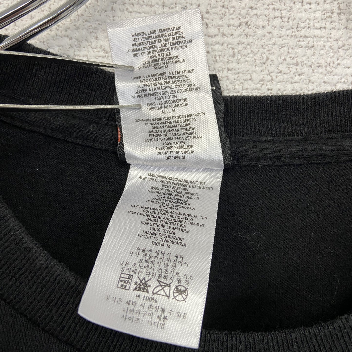 古着 used　HARLEY DAVIDSON　ハーレーダビッドソン　半袖プリントTシャツ　黒　ブラック　Mサイズ