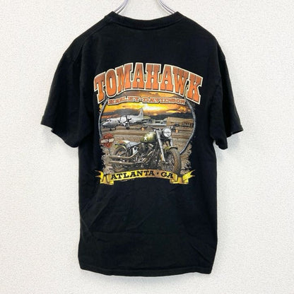 古着 used　HARLEY DAVIDSON　ハーレーダビッドソン　半袖プリントTシャツ　黒　ブラック　Mサイズ