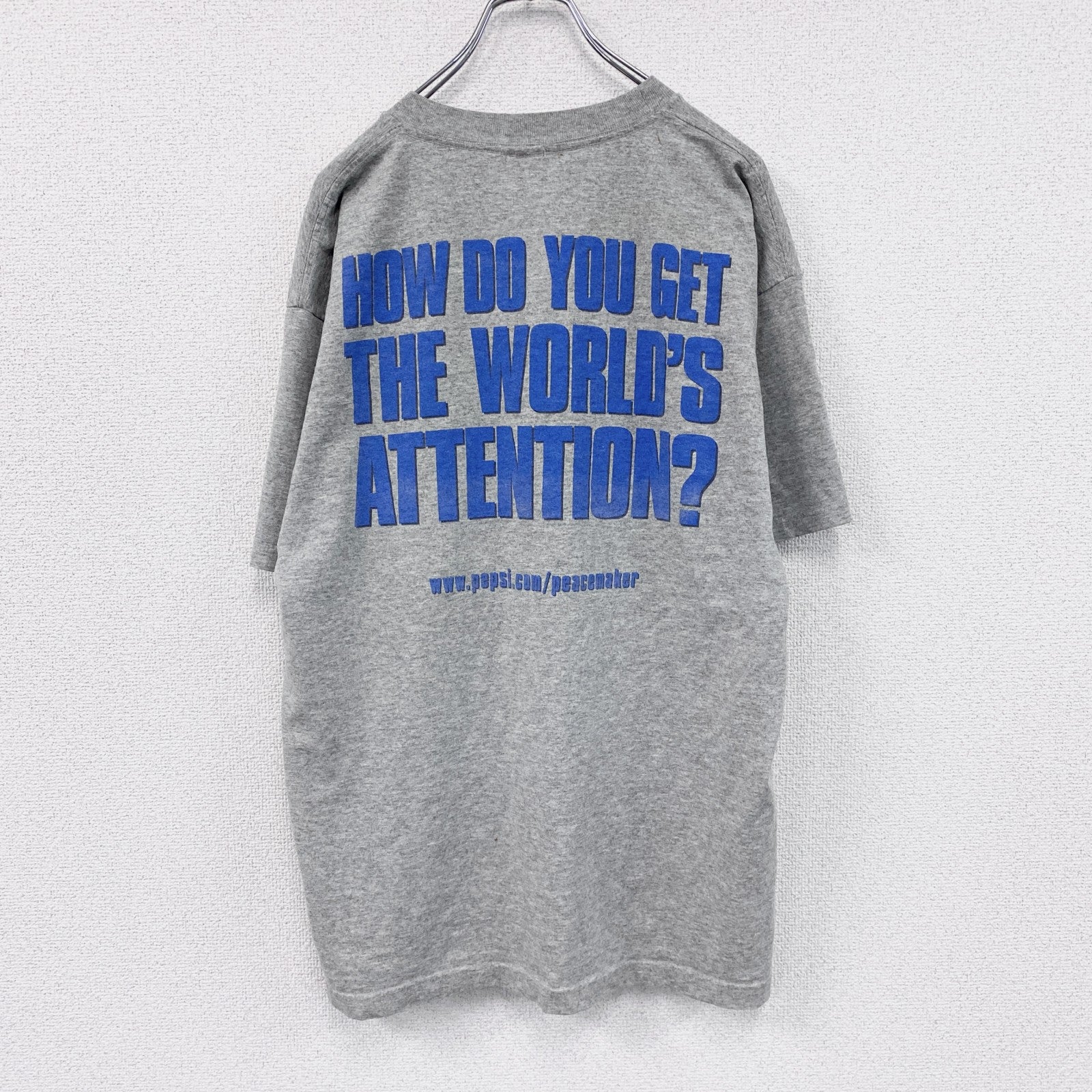 90s　THE PEACEMAKER　ピースメーカー　半袖プリントTシャツ　ムービーT　灰色　グレー　XLサイズ