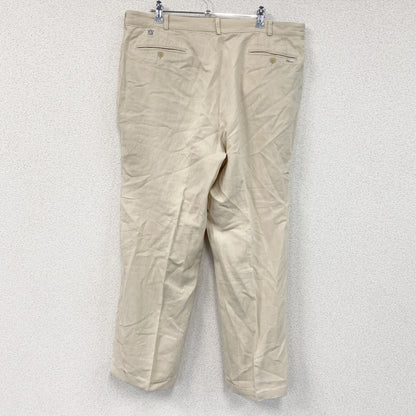 Papas　パパス　リネンブレンドパンツ　ジップフライ　ベージュ　XLサイズ