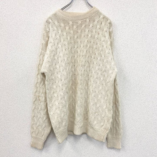 古着 used　HONORS　ラミーニットセーター　白　ホワイト　Mサイズ