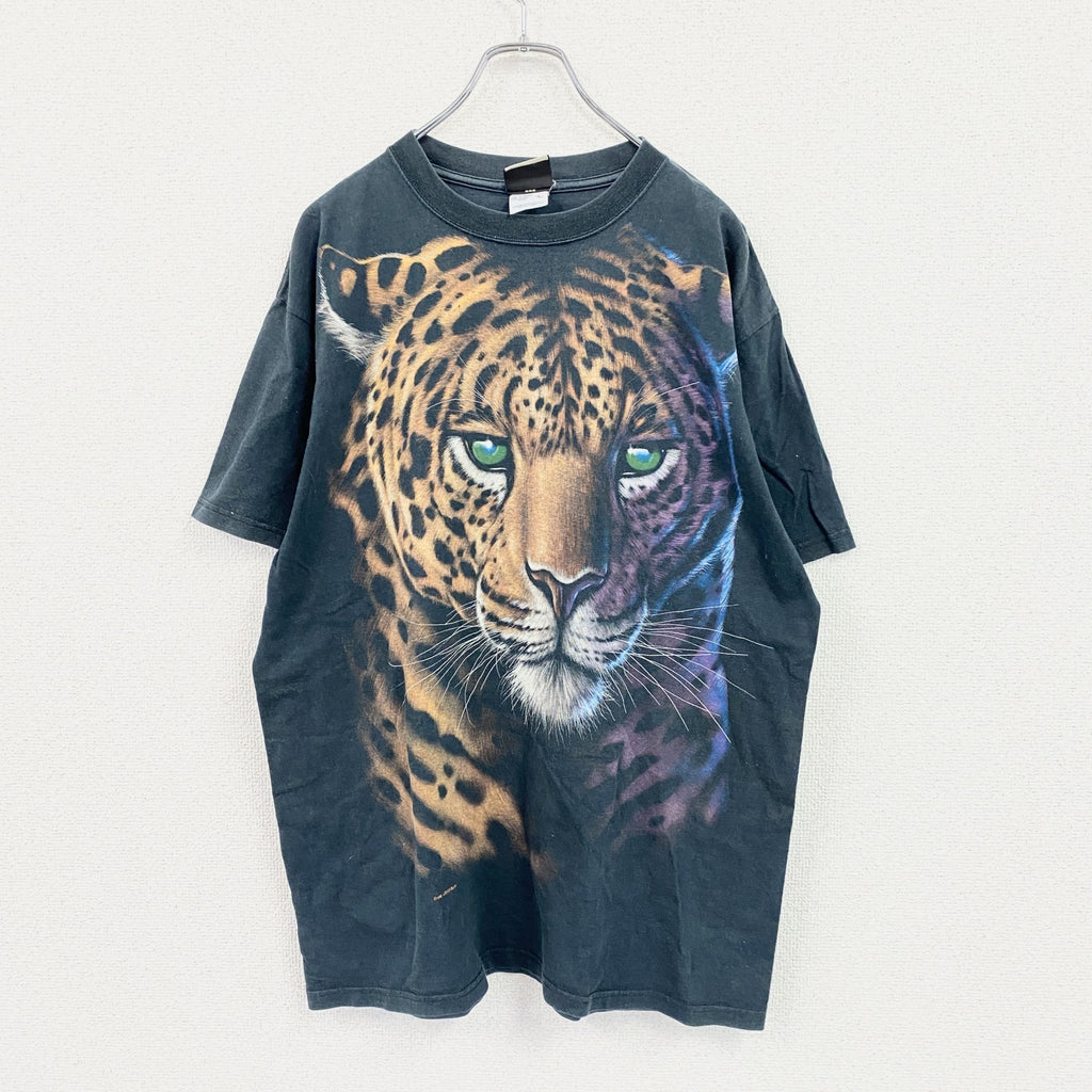 LIQUID BLUE　リキッドブルー　半袖プリントTシャツ　アニマル　紺　ネイビー　Lサイズ