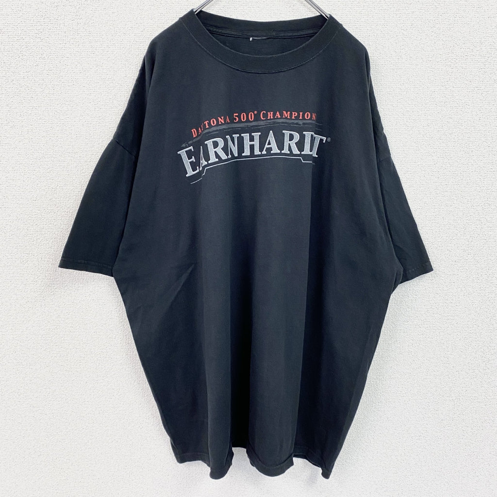 デイルアーンハート　半袖両面プリントTシャツ　レーサー　黒　ブラック