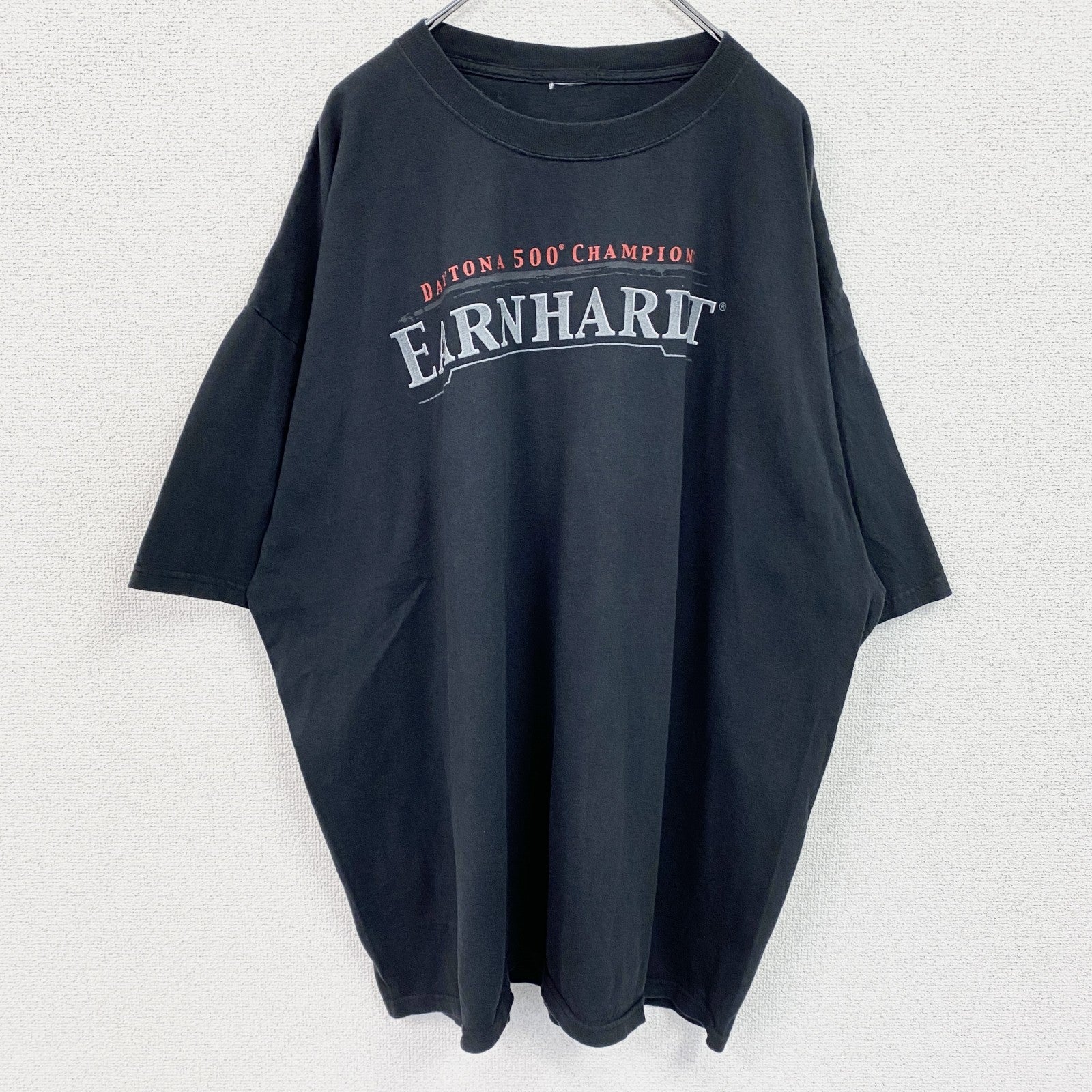 デイルアーンハート　半袖両面プリントTシャツ　レーサー　黒　ブラック