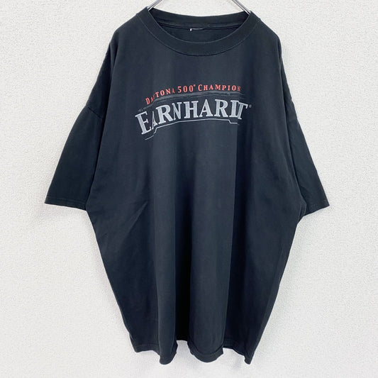 デイルアーンハート　半袖両面プリントTシャツ　レーサー　黒　ブラック