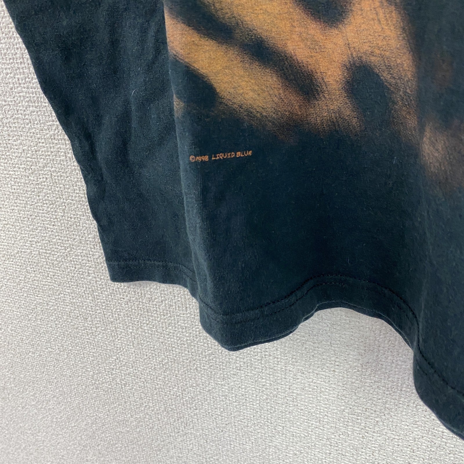 LIQUID BLUE　リキッドブルー　半袖プリントTシャツ　アニマル　紺　ネイビー　Lサイズ