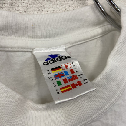 ～00s　adidas　アディダス　オリバー・カーン　半袖Tシャツ　人物T　ヴィンテージ　白　ホワイト　Mサイズ