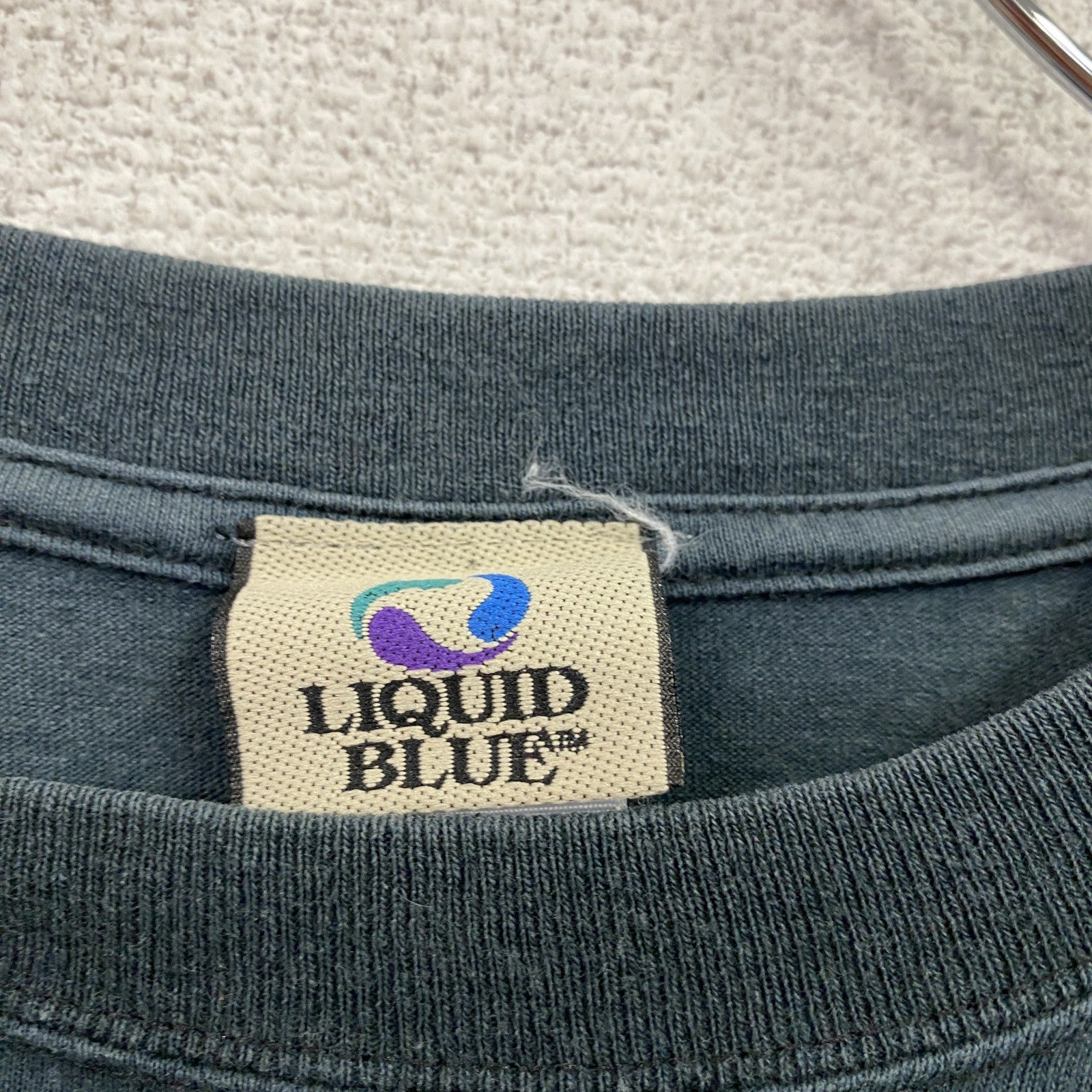 LIQUID BLUE　リキッドブルー　半袖プリントTシャツ　アニマル　紺　ネイビー　Lサイズ