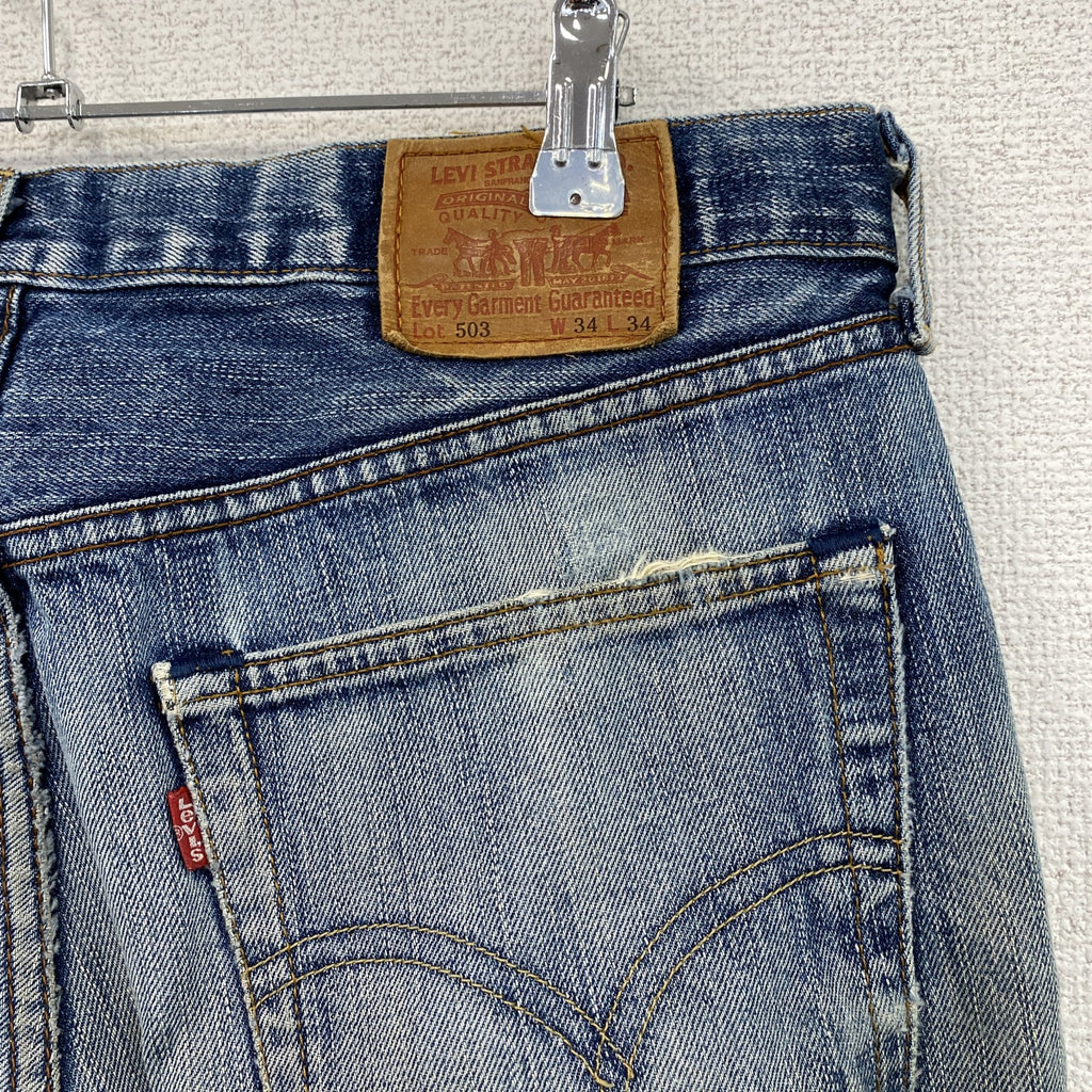 ～00s　Levi’ｓ　リーバイス　503　デニムパンツ/ジーンズ　ジップフライ　インディゴ　W34サイズ