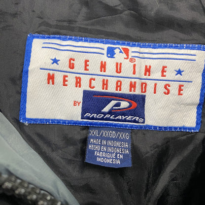 ～00s　PRO PLAYER　MLB　NY　ニューヨークヤンキース　ダウンジャケット　ヴィンテージ　黒　ブラック　2XLサイズ