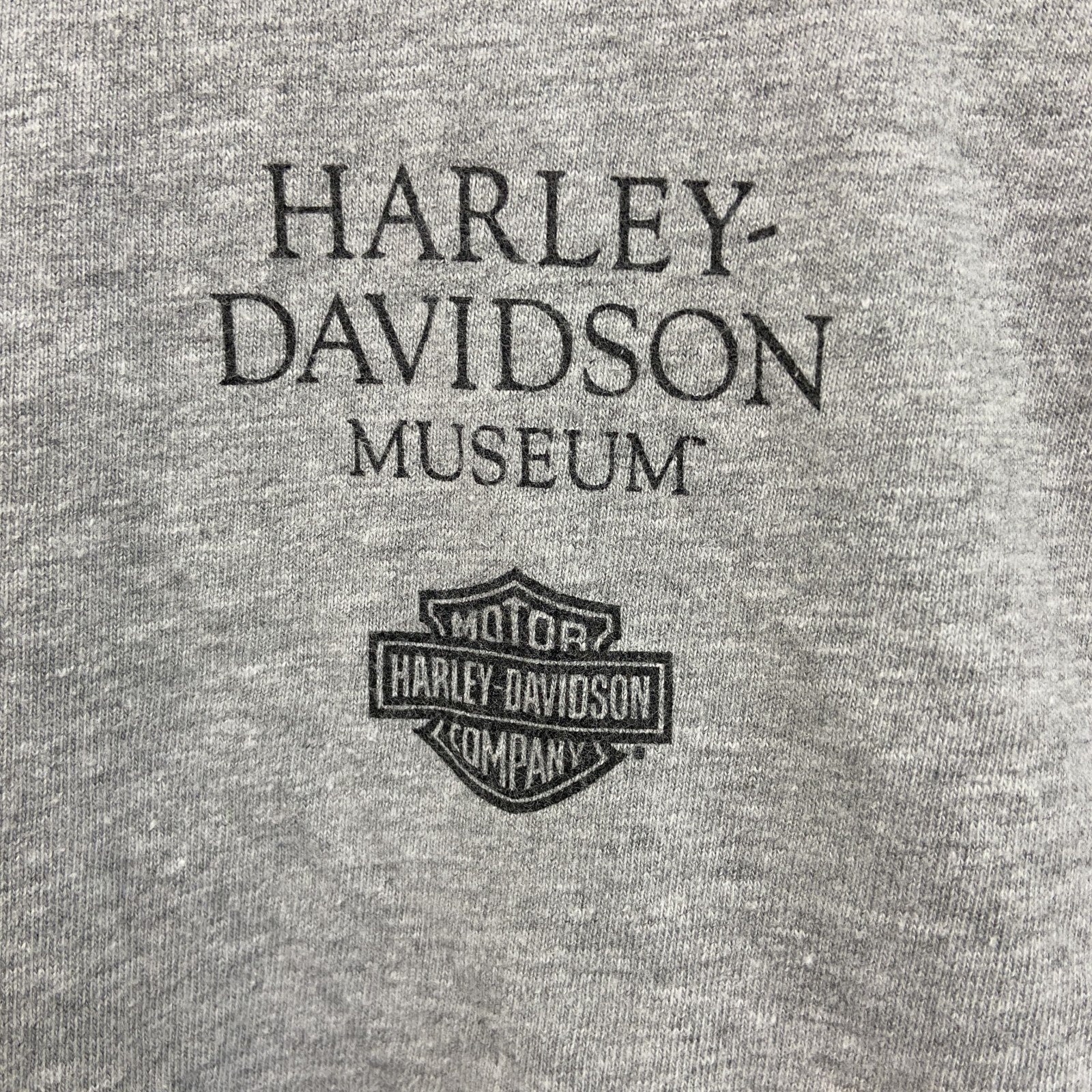 古着 used　HARLEY DAVIDSON　ハーレーダビッドソン　Hanes　半袖プリントTシャツ　灰色　グレー　Lサイズ