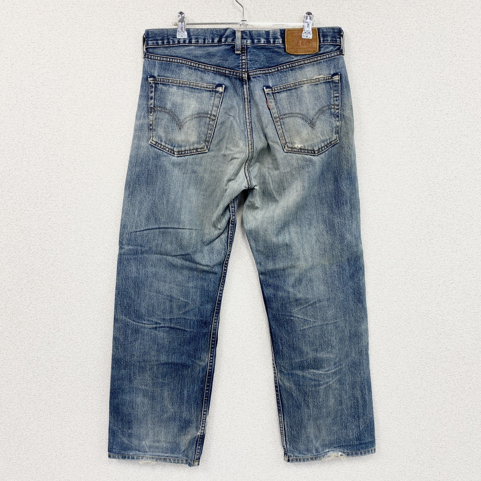 ～00s　Levi’ｓ　リーバイス　503　デニムパンツ/ジーンズ　ジップフライ　インディゴ　W34サイズ