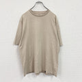 BATONER　バトナー　半袖プリントTシャツ　シングルステッチ　無地　ベージュ　4サイズ
